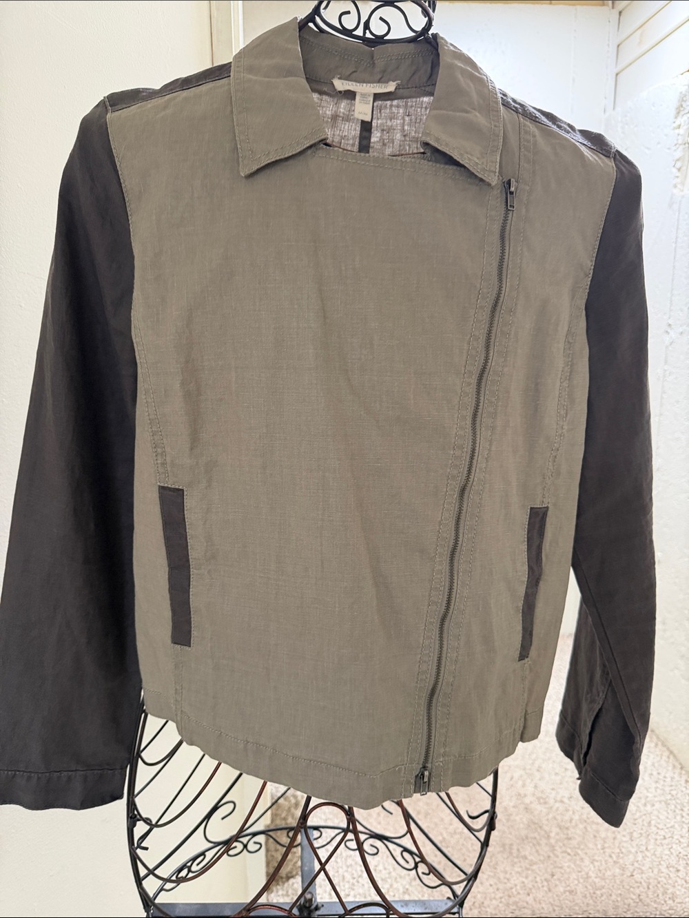 Linen Moto Syle Jacket